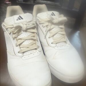 Adidas White and Cream Sneakers